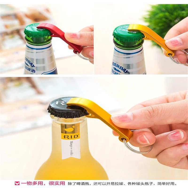 Открывалка для банок брелок кольцо алюминиевый Портативный консервный нож