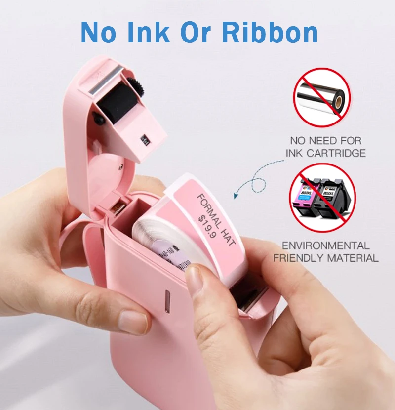 Niimbot D11 портативный принтер для этикеток карманный кабельных Bluetooth Термоэтикеток