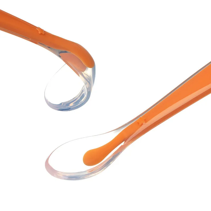 Силиконовая ложка для кормления звездочка ребенка маленькая