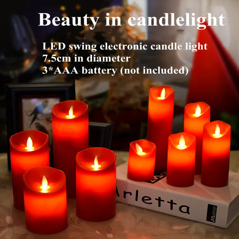 Электронный LEDCandles диаметр 7 5 см светильник для чая свечи на батарейках вечерние
