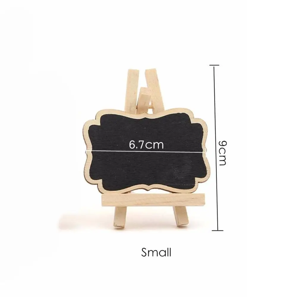 

10 PCS/Set Mini Wooden Blackboard Universal Message Board Chalkboard Portable Wedding Party Decor Decorative Parts