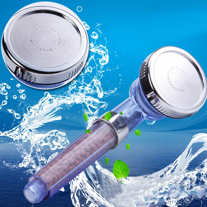 Negative Ion Filtered SPA Shower Head Handheld Water Saving Adjustable 3-Way Spray Nozzle Heads AC889 | Обустройство дома
