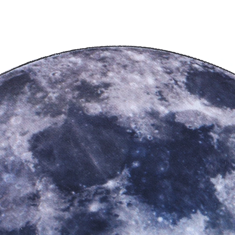 Круглый коврик для мыши компьютерной игры Moon нескользящий компьютерный
