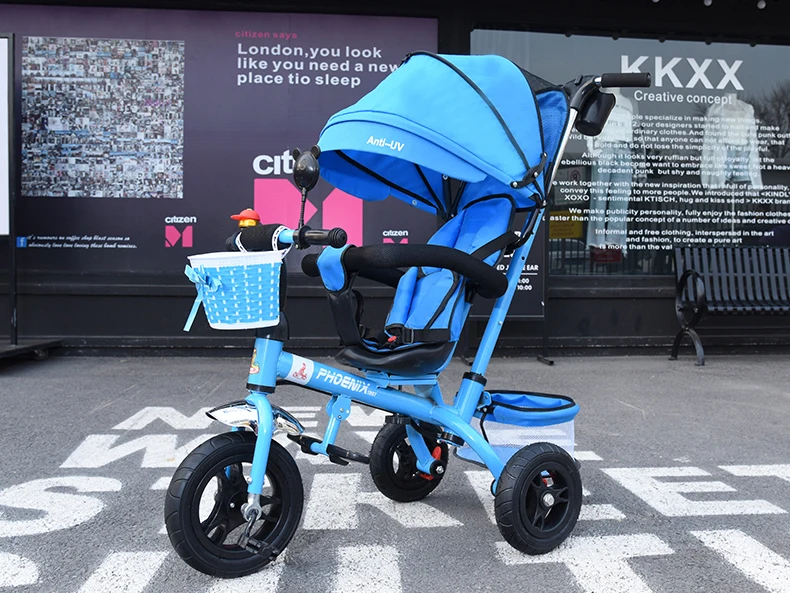 Бренд 1-6 лет Детский трицикл Высококачественный поворотный сиденье Детский трицикл велосипед детская двухместная коляска BMX детский автомобиль велосипед