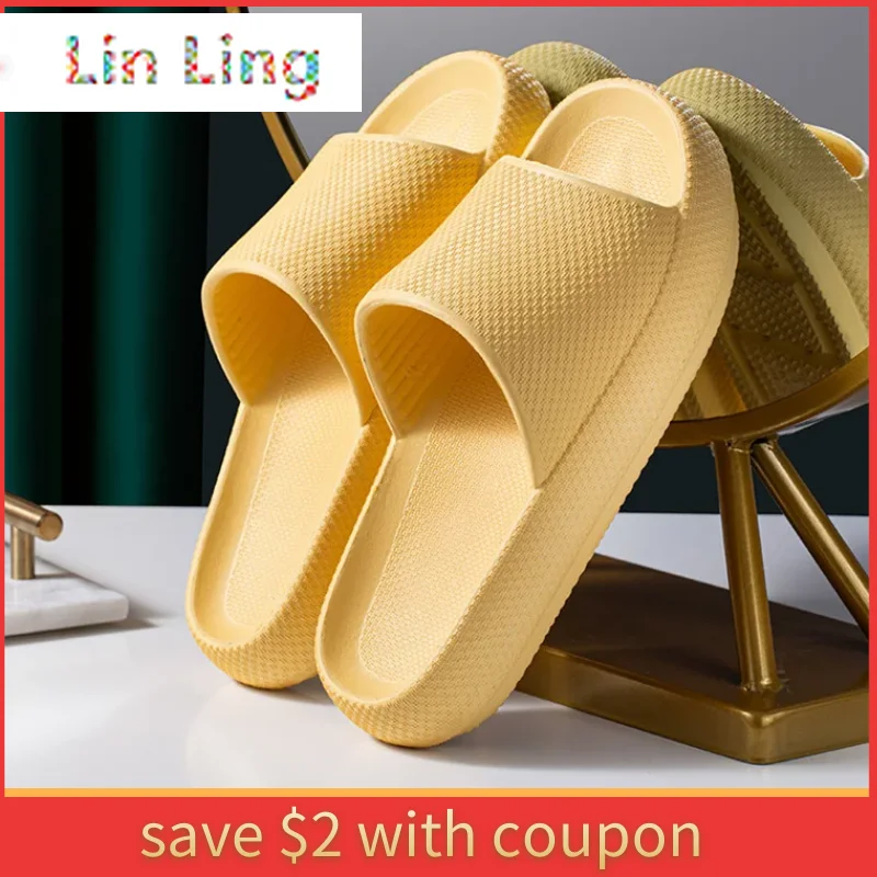 Женские антибактериальные домашние шлепанцы Эва на толстой подошве каблук 4 см