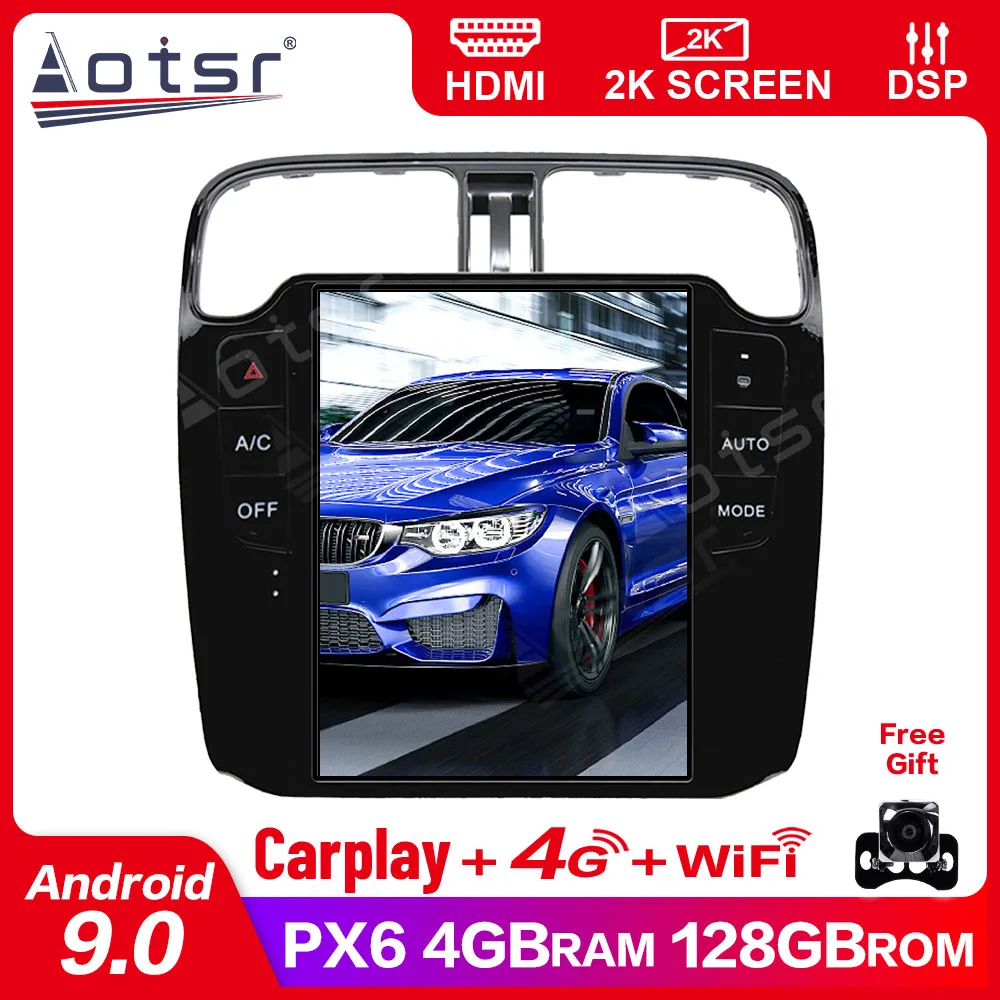 

Автомобильный gps-трекер PX6, Android 9,0, 4 + 128 ГГц, в стиле Тесла, для Volkswagen/VW Polo 2012 +, видеорегистратор, головное устройство, автомобильный видеоплее...