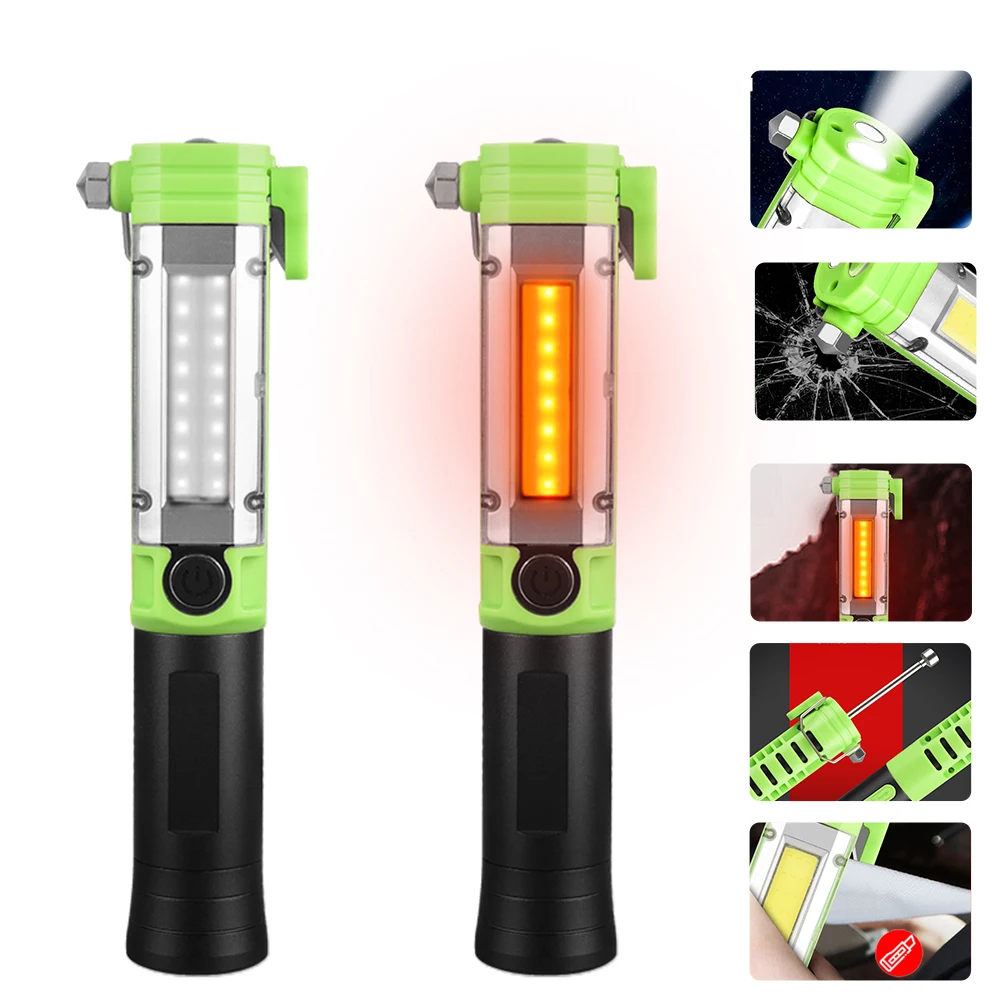 

COB LED Worklight Multifunction 5 Modes Powered by AA Battery Working Magnetic Inspection Lamp Flashlight Emergency Light