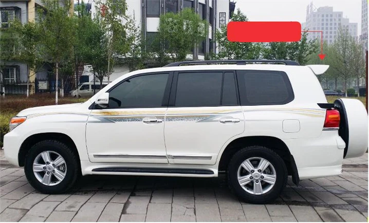 Спойлер для Land Cruiser 150 2008-2016 Toyota FJ200 спойлер из АБС-пластика цвет заднего крыла