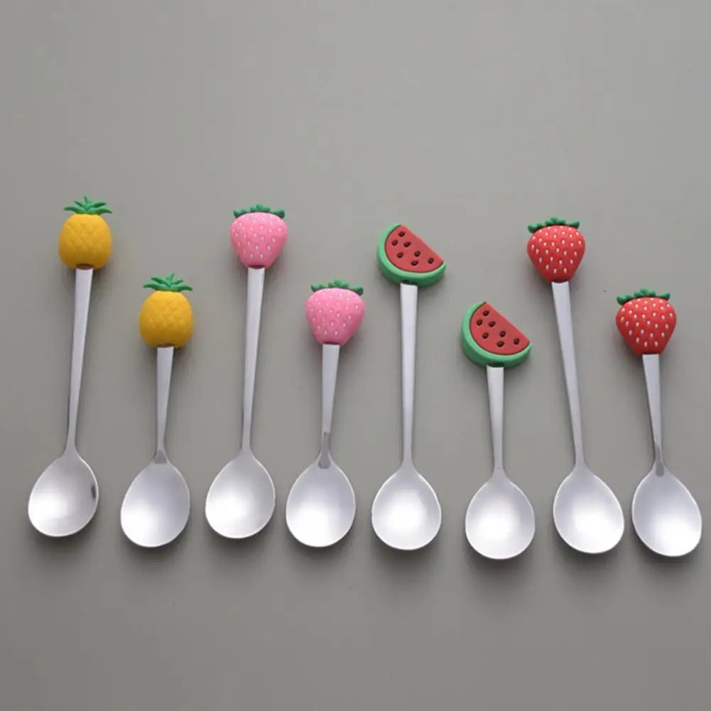 

80%HOTTea Spoon Adorable Convenient Fruit Shaped Mini Cartoon Ice Cream Scoop for Restaurants