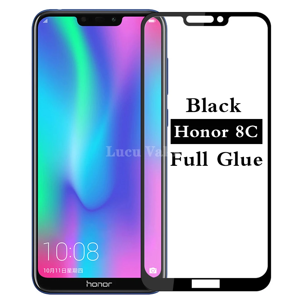 

Genuine Protective Glass for Huawei Honor 8c 8 C Tempered Shell Accessories Safety Film Coque on Honor8c Hono Onor 8c Full Cover