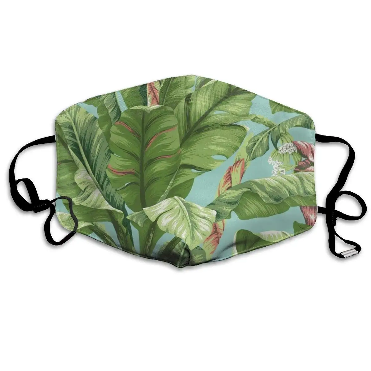 

Martinique Banana Leaf Reusable Comfy Breathable Anti Dust Outdoor Half Face Masks Washable Warm Windproof Face Masks