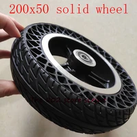 newset 200x50 honeycomb wheel tyre with alloy hub 8 inch solid tire stab proof wear resistant and non inflatable 20050 tyre