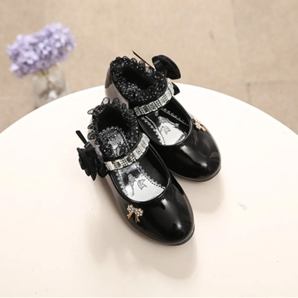 Новинка Весенняя обувь для девочек Балетки принцессы на плоской подошве танцев