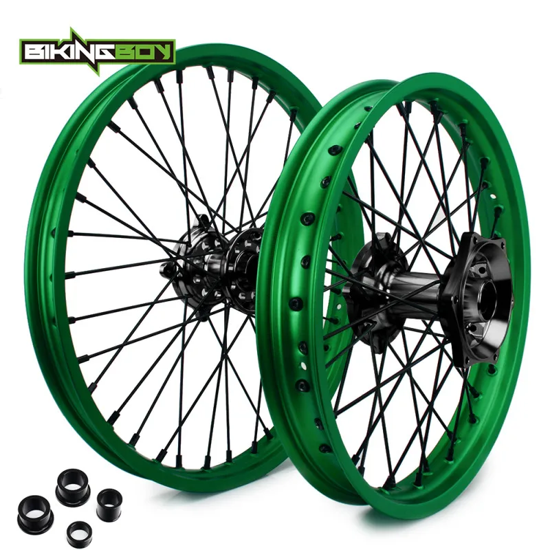 BIKINGBOY Передняя Задняя 21 &quot18&quot для Kawasaki KX250F KX450F 06 19 KLX450R 08 12 KXF 250 KX F 450 125 13 ступица
