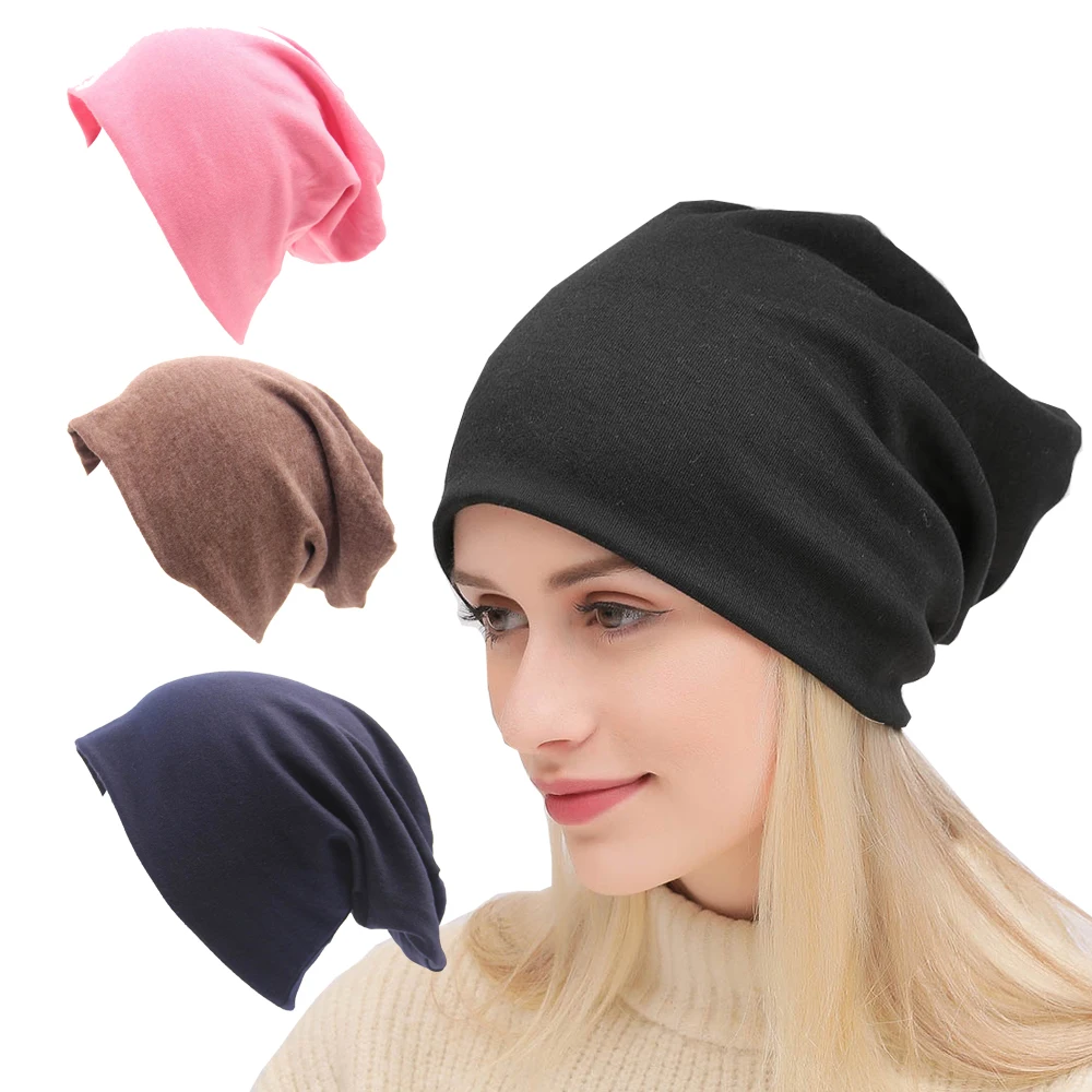 

Cotton Blends Men's Beanies For Women Outdoor Bonnet Skiing Hats Unisex Keep warm in winter Solid Color Knitted Hat Hip Hop Cap