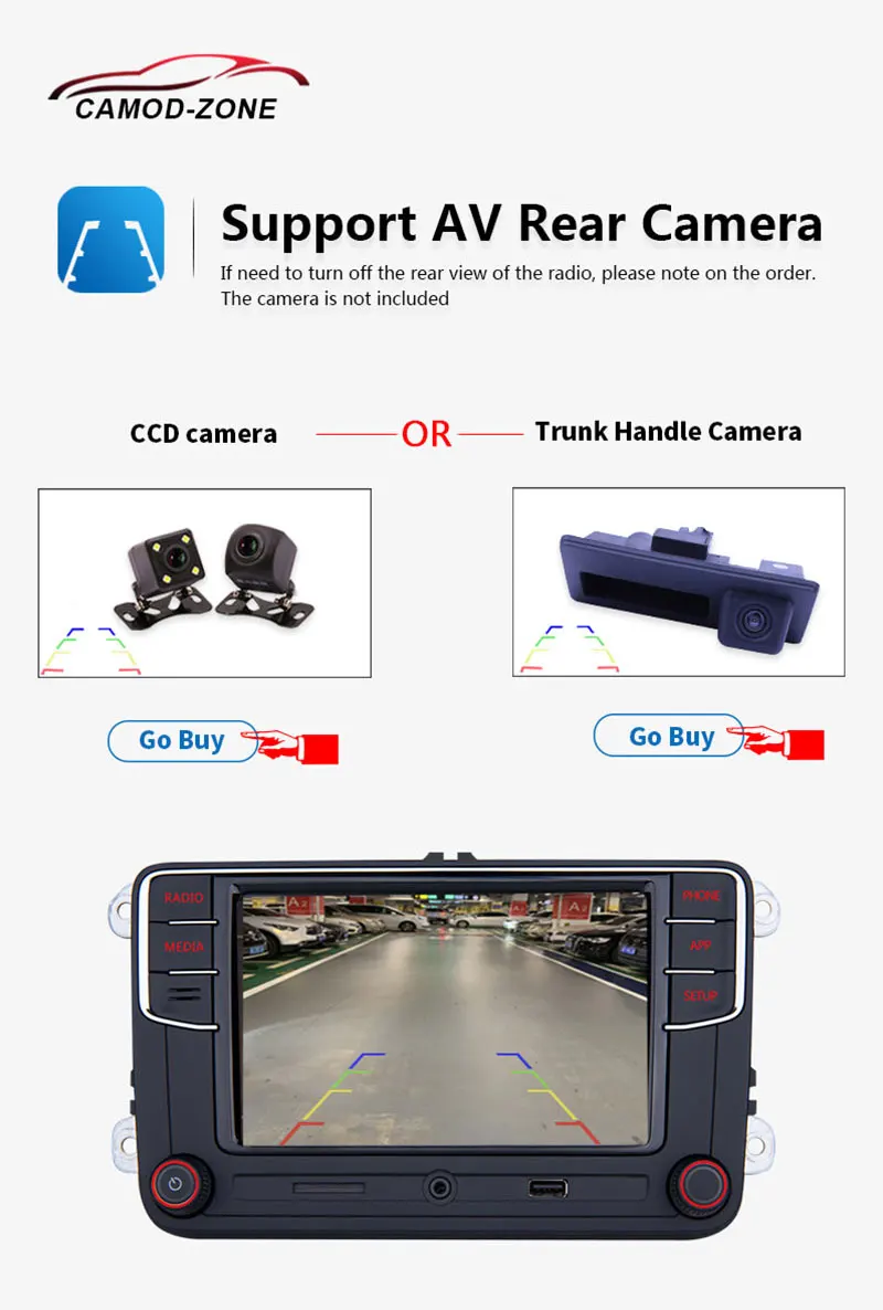 Android Авто Noname RCD330 Plus RCD330G Carplay Автомагнитола MIB 6RD 035 187B для VW Golf 5 6 Jetta MK5 MK6 CC Tiguan Passat Polo