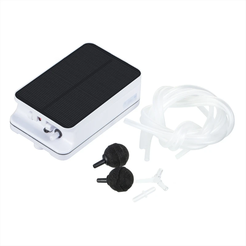 

S19Z Portable Solar Air Pump Built-in Rechargeable Battery Solar Oxygen Pump Aquarium Fish Tank Fishing dedicated Oxygen Pump