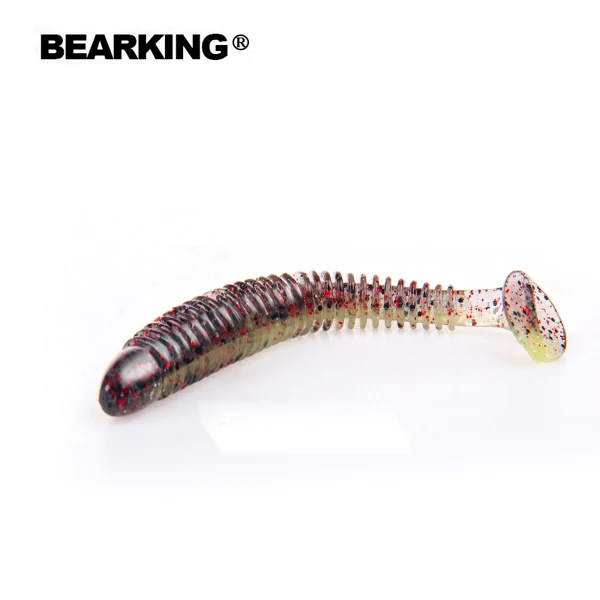 H Bearkinghot приманка для рыбалки, мягкая профессиональная приманка, 4 дюйма, 6 шт., 10 см/4,8 г, качественный искусственный карп, воблеры - Цвет: H