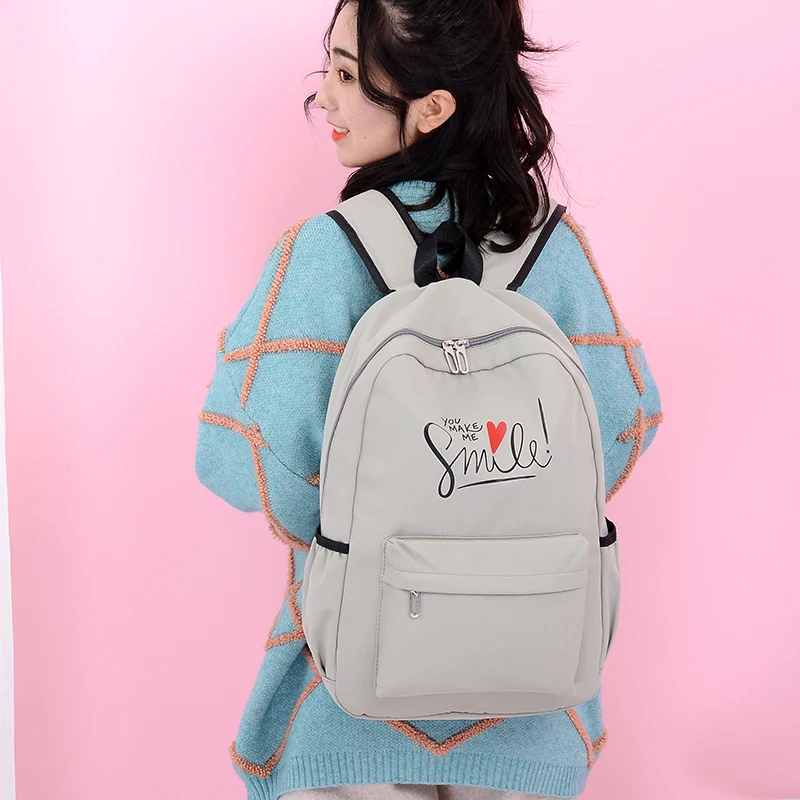 Oxford School Bags For Teenagers Girls Large Backpack With Bom Women 14 Inch Notebook Book Bag Youth Leisure C1045 |