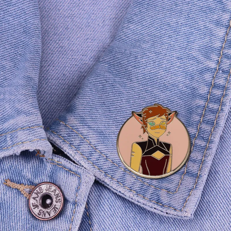 Жесткая эмалированная брошь She Ra 2021 Pins The Princess of Power Catra значки Мультяшные Злодеи