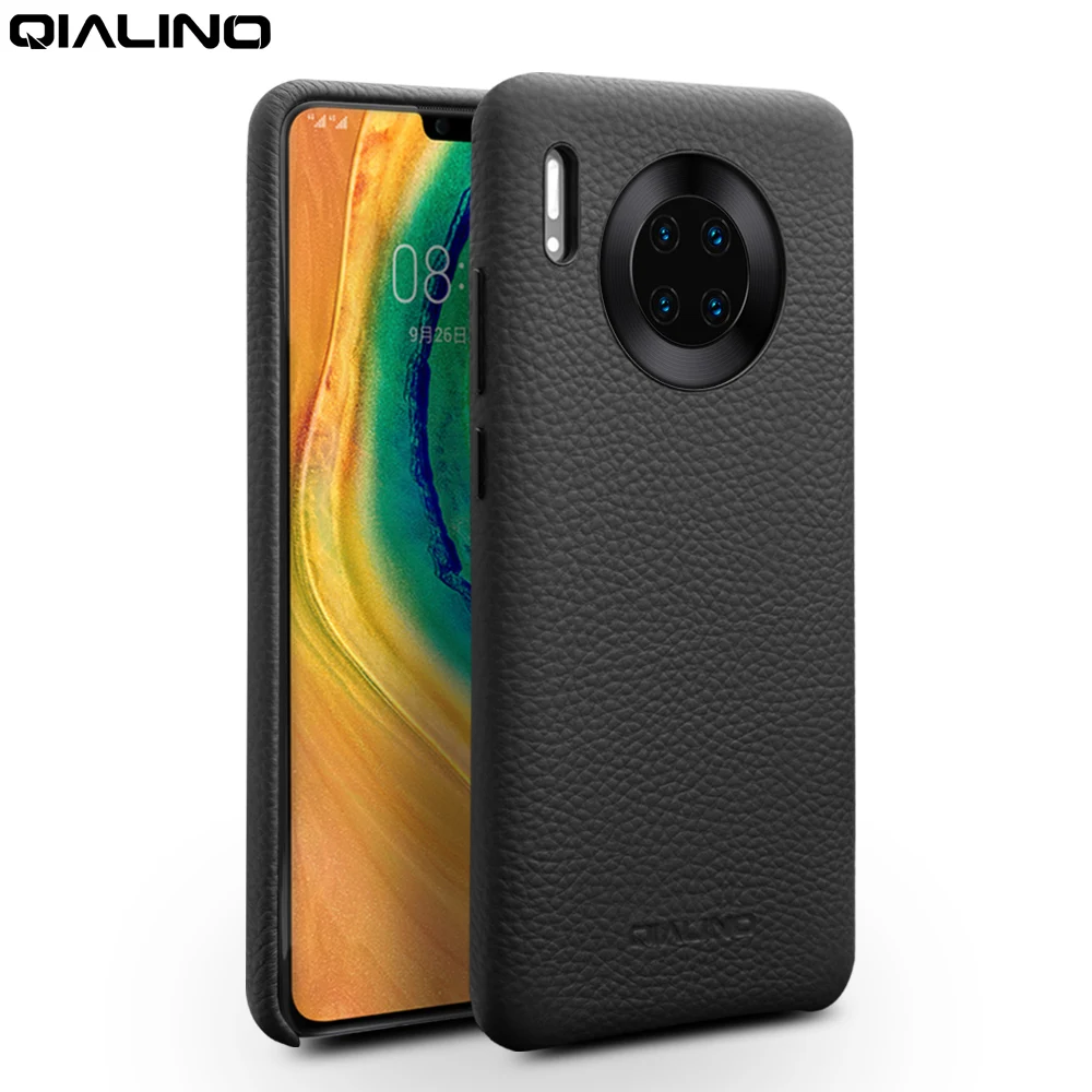 

Роскошный ультралегкий чехол Qialino из натуральной кожи для Huawei Mate 30, модный тонкий чехол для Huawei Mate 30 Pro, три цвета