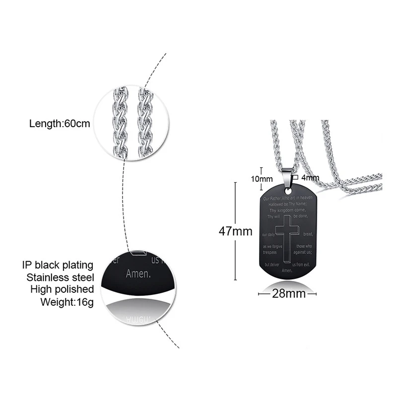 Подвеска для собаки из нержавеющей стали|Ожерелья с подвеской| |