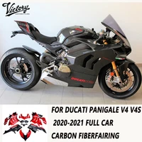 suitable for ducati panigale v4 v4s 2020 2021 fairing full car carbon fiber fairing kit abs new color can be customized