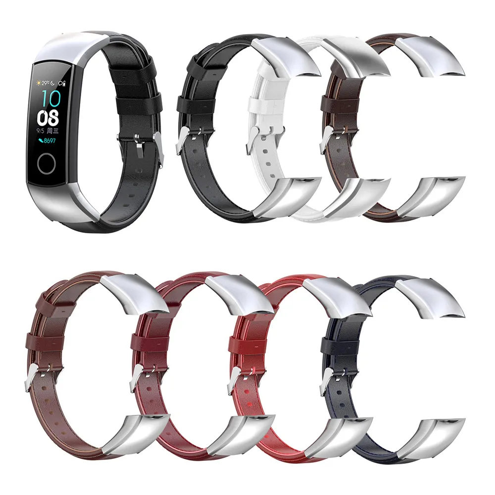 

Leather Watch Band Strap for Huawei Honor 5 Watch 4ENC CRS-B19, CRS-B19S Smart Watch Replacement Wristwatch Band Bracelet