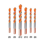 6-12 мм, 6 шт., многофункциональные сверла с треугольной ручкой