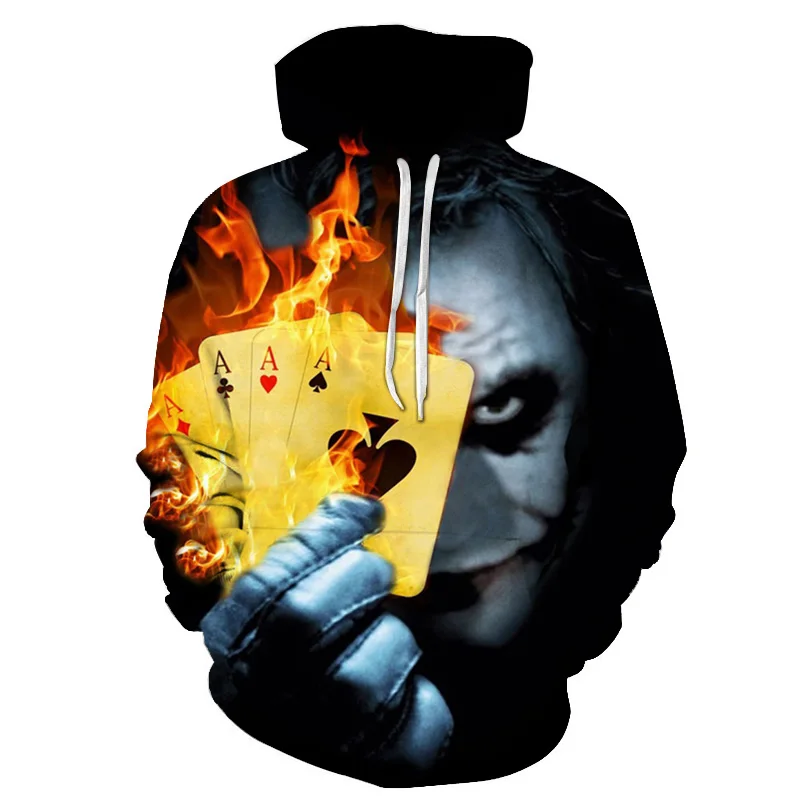 

2021 New Men's Hoodie Funny Clown Top Fashion Sportswear XXS-6XL
