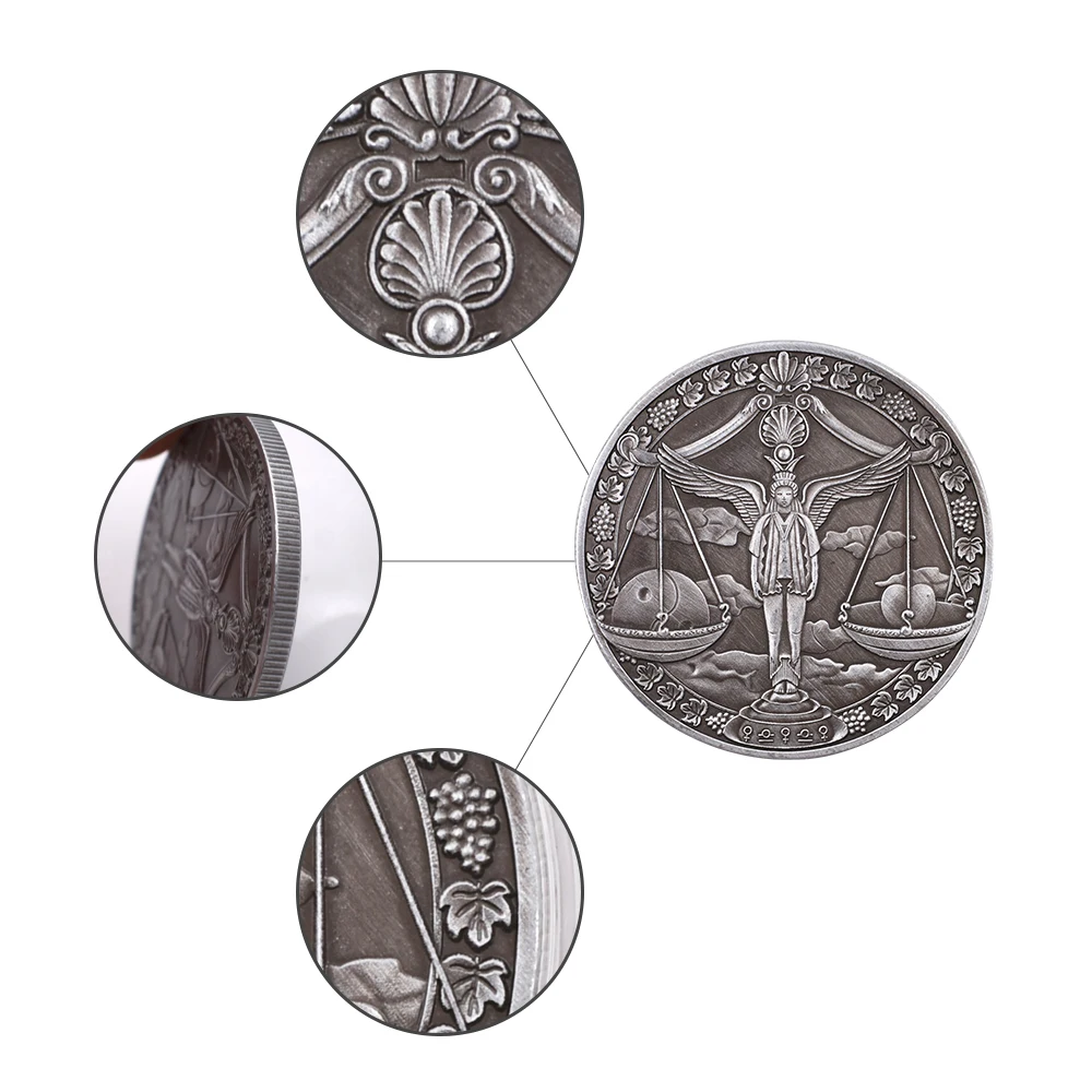 Estival сувенир подарки Ancent монета весы Созвездие счастливая подарок на день