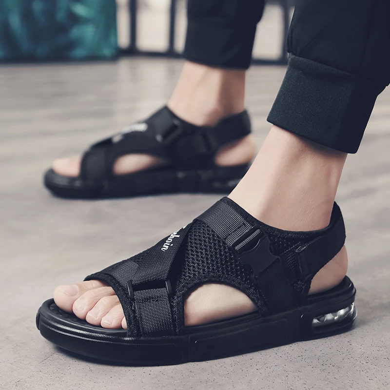 

Luxury Summer Shoes Men Sandals Fashion Male Sandalias Beach Sandals Soft Bottom Breathable Sandalias Hombre Men's Shoes