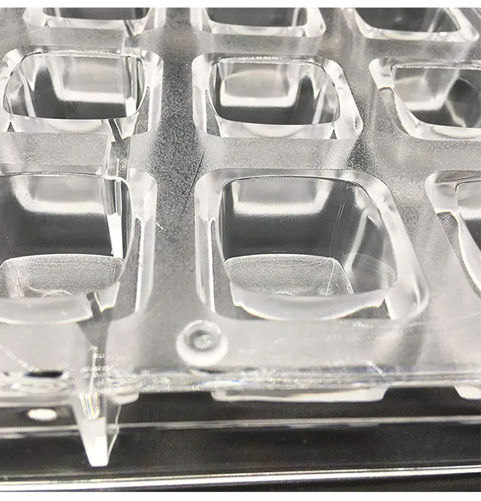 21-полости 3D прозрачные квадратные шоколад торт мыло желейные конфетки форма для конфет выпечки льда лоток Плесень Форма для выпечки тортов DIY украшения инструменты