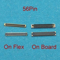 5pcs 56pin lcd display screen flex fpc connector on motherboard for samsung galaxy s21 plus g996 f u b s21 s21 ultra g9980 g998