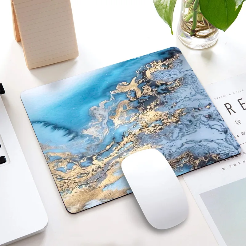 

Marble Non-slip Mouse Pad Office Desk Mat Desktop Accessories Rubber School Supplies Office Desk Organizer Computer Games Pad