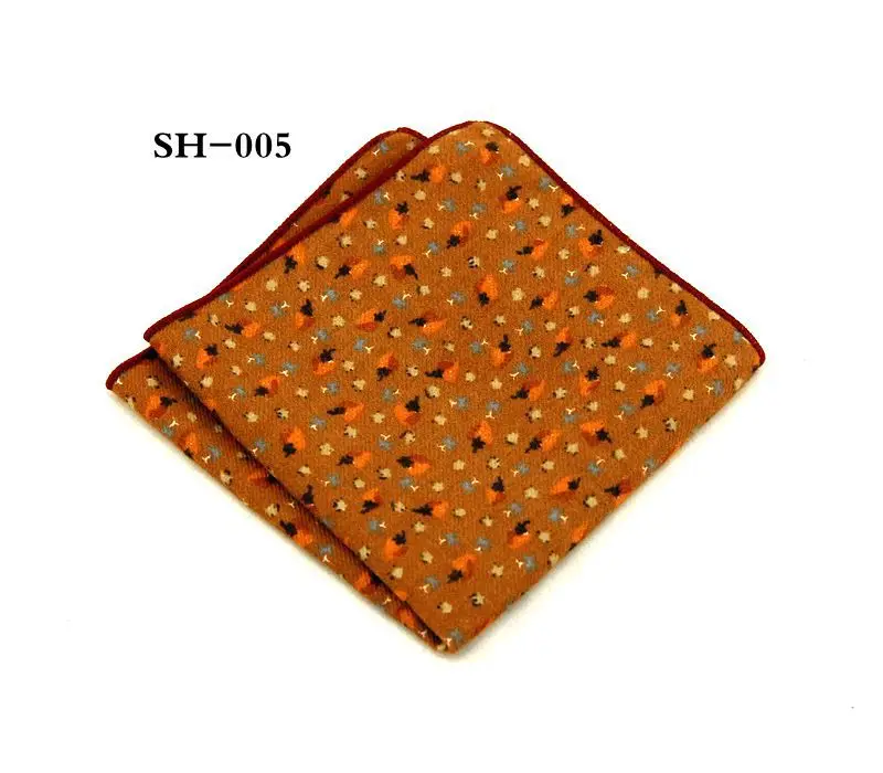

New Cotton Mens Handkerchief Women's Wedding Pocket Square Floral Printed Suits Chest Towel Gentlemen Hankies