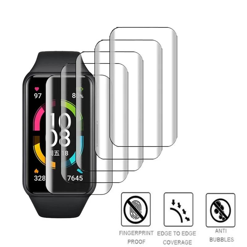 

Full Curved Screen Protector For Huawei Band 6/Honor Band 6 Smart Watch Soft Hydraulic Protective Film For Honor/Huawei Band 6