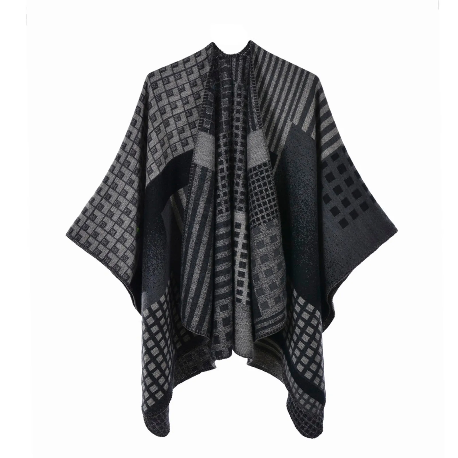 Модный женский шарф в полоску Сезон осень-зима Кашемировые теплые толстые мягкие