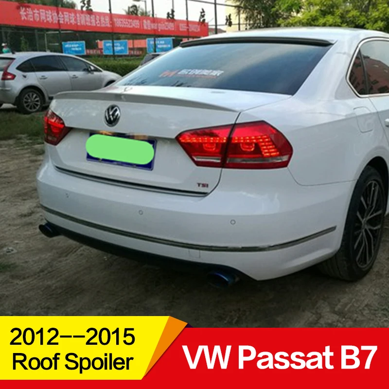 Использовать для Volkswagen passat спойлер на крышу VW B7 2012 13 14 15 лет ПУ пластиковые задние крыла на крышу спортивные аксессуары