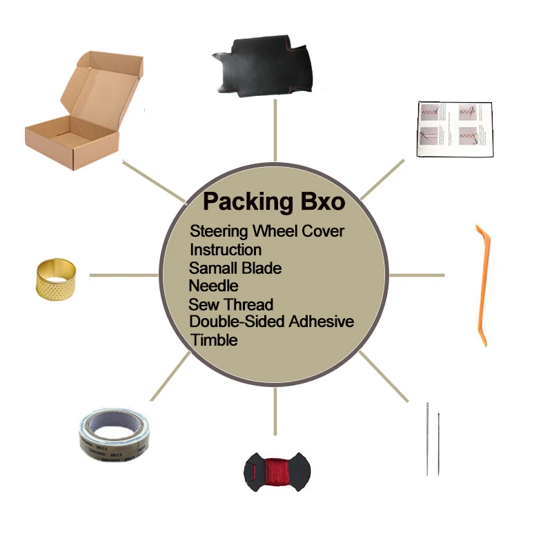 

Car Auto Steering-Wheel Cover Volant For Kia K5 Optima 2016-2018 Sportage KX5 2016-2019 Niro 2017-2019 Stuurhoes Funda Volante