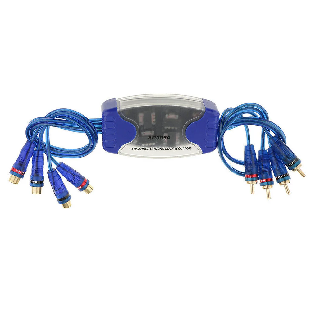

Universal Noise Sound Eliminator 4 Channel RCA Ground Loop Isolator Noise Filters Suppressor Car Stereo For Car Audio nominal
