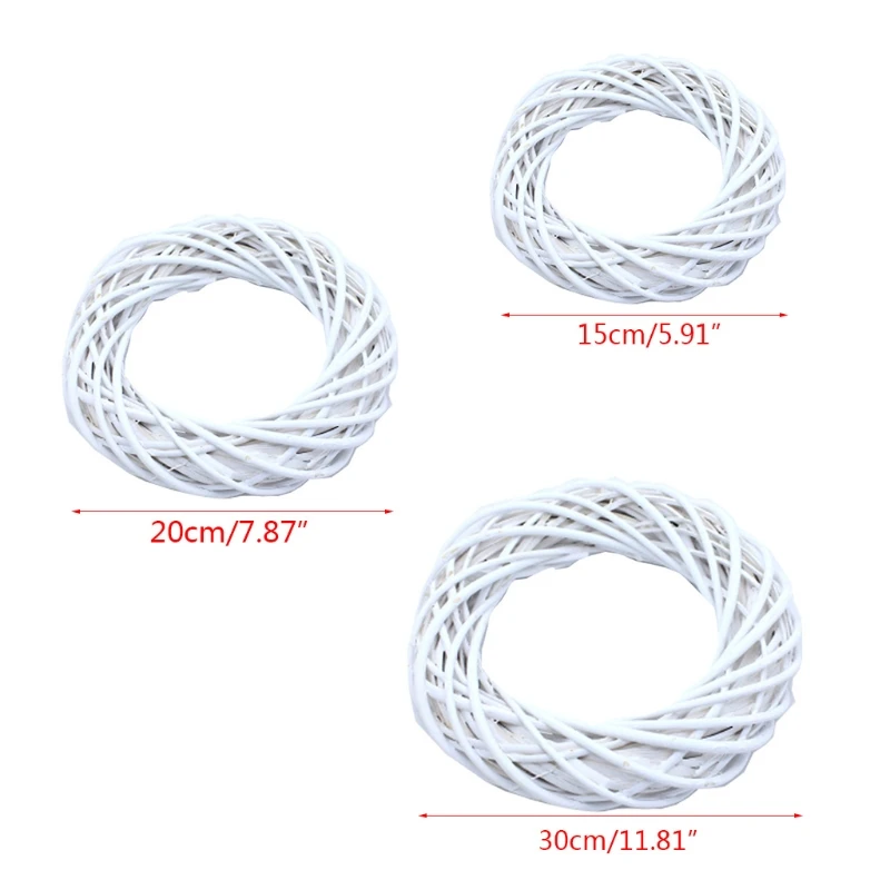 Дверной подвесной ротанговый венок круг сделай сам рождественские поделки