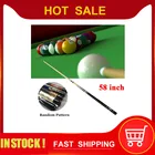 1 шт. Новый бильярдный кий 58 дюймов, бильярдный домик, бильярдный кий (случайный цвет)