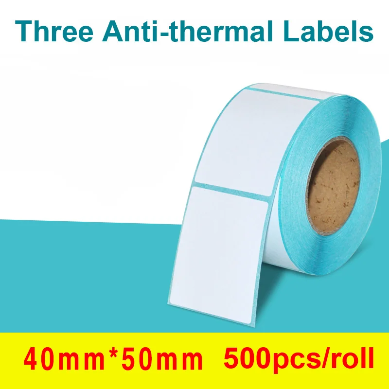 Горячая Распродажа 500 шт/рулон клея термо этикетка наклейка бумага супермаркет