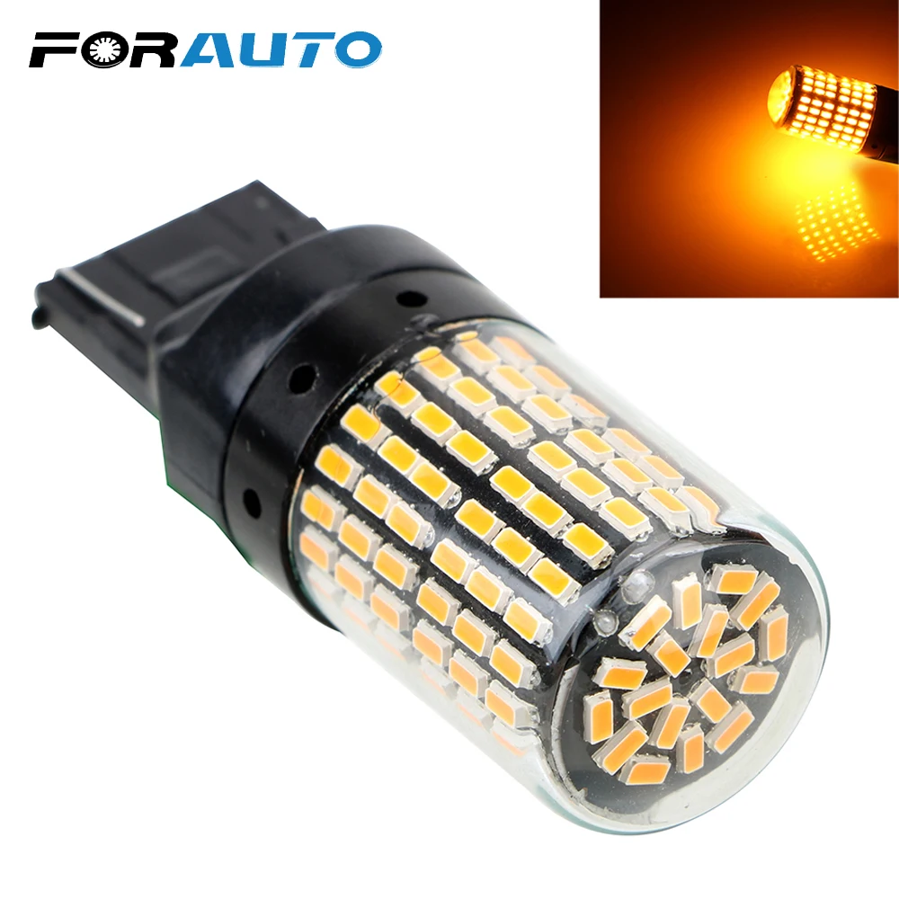 FORAUTO 1157 7443 W21W 3014 144 smd светодиодсветодиодный CAN шина автомобильные Сигналы