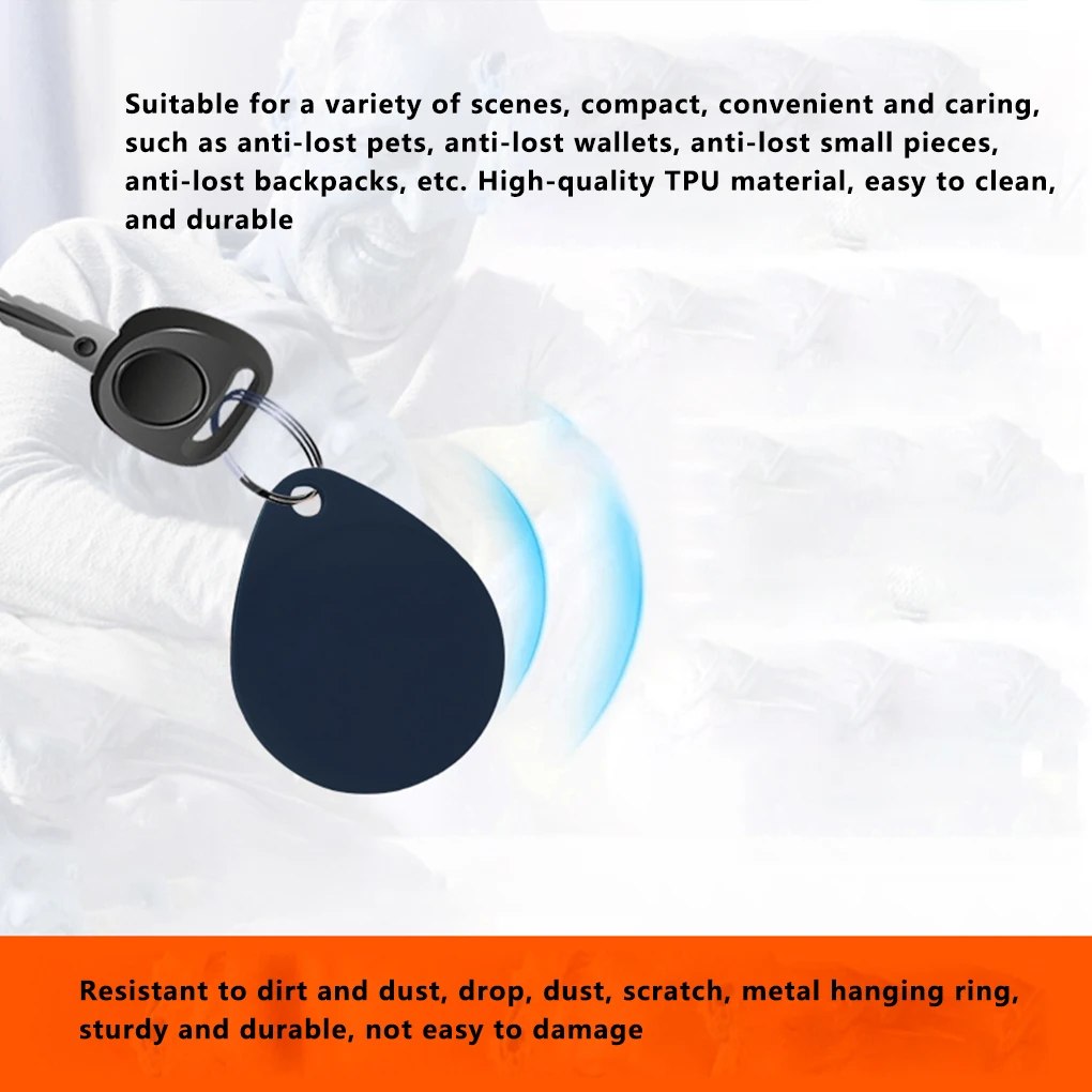

Locator Case Silicone Tracker Cover Hanging Portable Key Ring Sleeve Replacement for Airtags