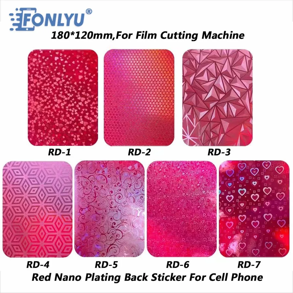 

Красная фольга FONLYU, нанопокрытие, наклейка для телефона, электронная сигарета, чехол для iphone 8 plus, машина для резки гидрогелевой пленки