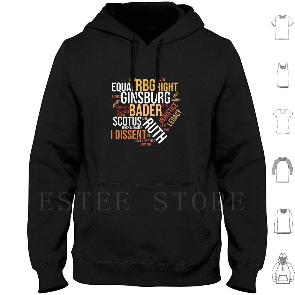 

Notorious Rbg Ruth Bader Ginsburg I Disent Word Cloud Hoodies Long Sleeve Ruth Bader Ginsburg Notorious Rbg I Dissent