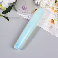 opalite massage stick face body eye crystal mineral stone massager acupuncture pen health skin care gua sha detox lifting wand