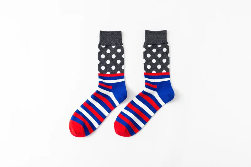 PEONFLY мужские забавные красочные чесаные хлопковые носки красный Argyle ДЮЖИНА ПАКЕТ повседневные счастливые носки платье Свадебные носки